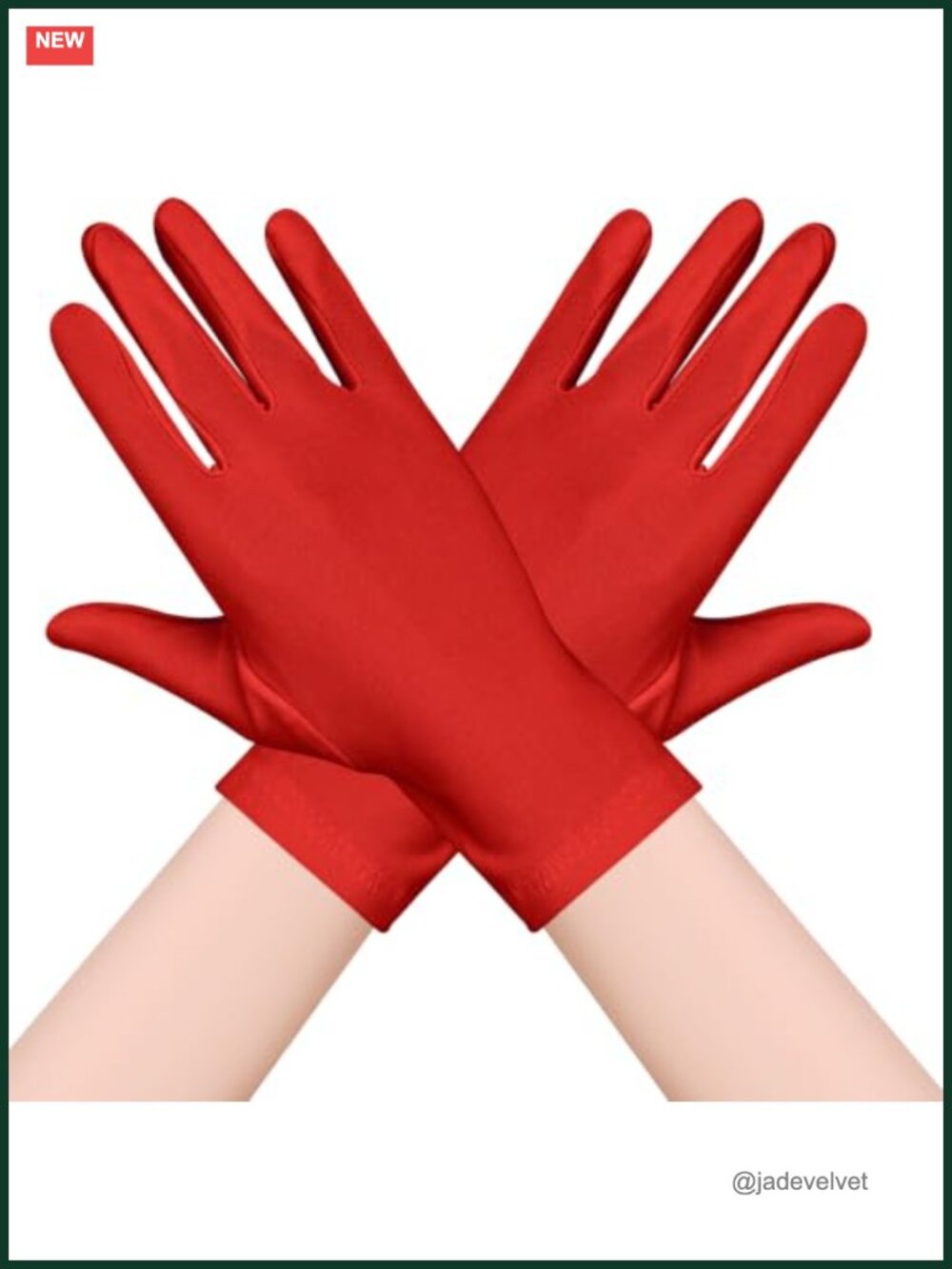Spandex Wrist Length Stretchy Gloves Halloween Costume Cosplay Party